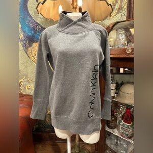 EUC Calvin Klein Gray Turtleneck Sweater with Relaxed Fit